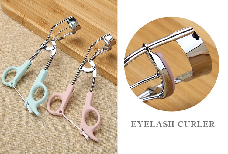 Lameila Fasle Lash Curling Magic Stainless Steel Custom Logo Beauty Tool Printed Pattern Mini Cosmetic Eyelash Curler A0380