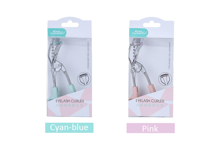 Lameila Fasle Lash Curling Magic Stainless Steel Custom Logo Beauty Tool Printed Pattern Mini Cosmetic Eyelash Curler A0380