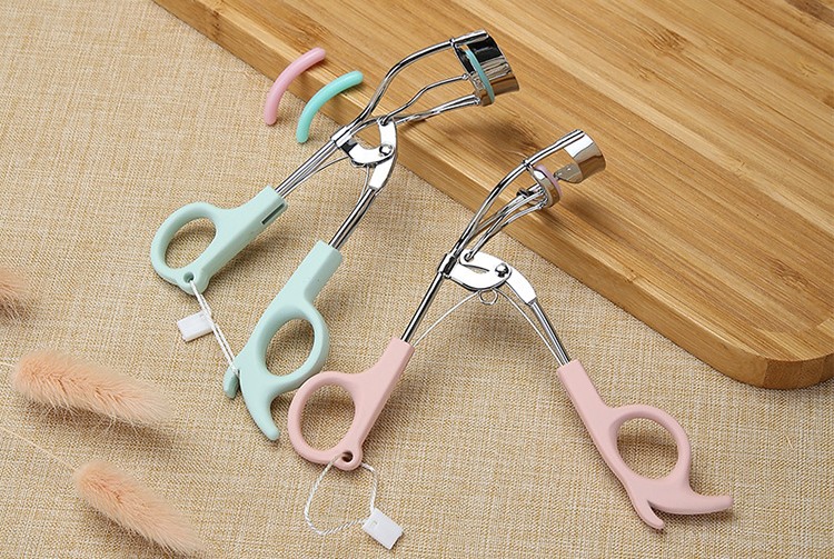 Lameila Fasle Lash Curling Magic Stainless Steel Custom Logo Beauty Tool Printed Pattern Mini Cosmetic Eyelash Curler A0380