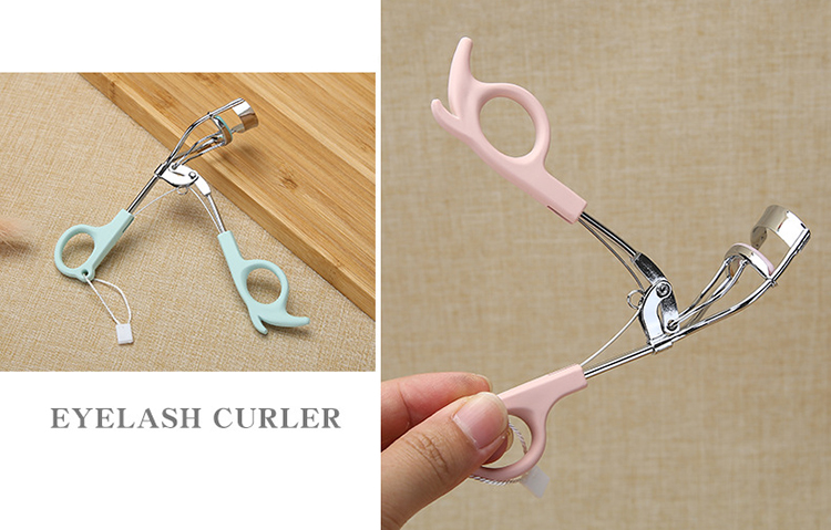 Lameila Fasle Lash Curling Magic Stainless Steel Custom Logo Beauty Tool Printed Pattern Mini Cosmetic Eyelash Curler A0380