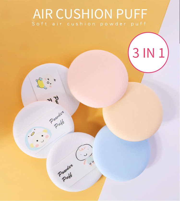 Yousha cosmetic blender puff best makeup distributors 3pcs soft foundation makeup sponge puff with handle YF142