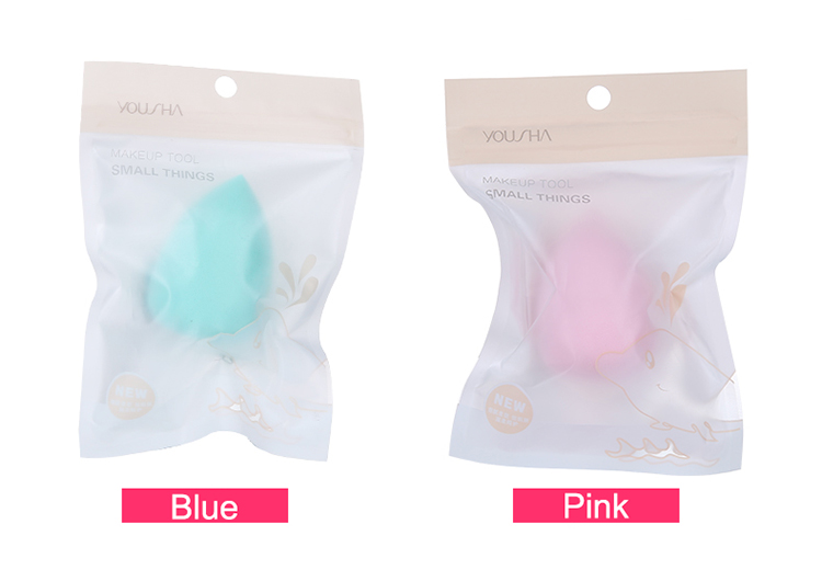 Yousha beauty sponge puff packaging bag wholesale oem pink washable latex free dry wet microfiber makeup sponge YF167