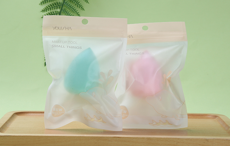 Yousha beauty sponge puff packaging bag wholesale oem pink washable latex free dry wet microfiber makeup sponge YF167