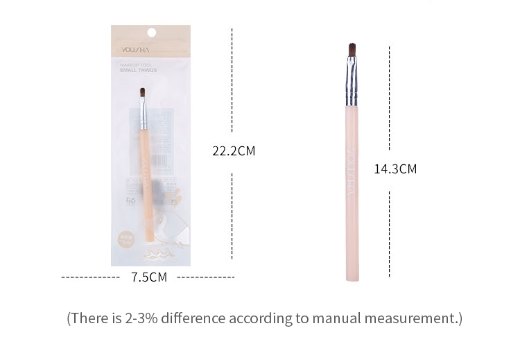 Yousha Multifunctional Cosmetic Brush Eye Shadow Vendor Custom Logo Single Makeup Brush With Packaging Bag YC009