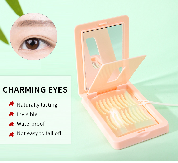 Yousha wholesale custom packaging eyelid sticker 150pairs waterproof invisible double sided eyelid tape YS005