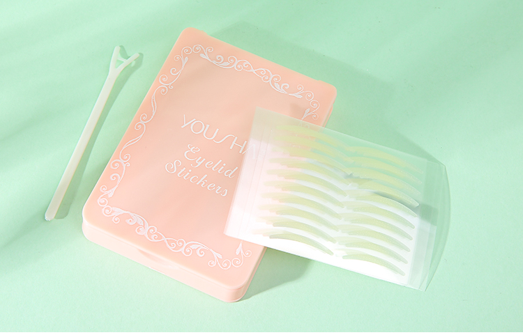 Yousha wholesale custom packaging eyelid sticker 150pairs waterproof invisible double sided eyelid tape YS005
