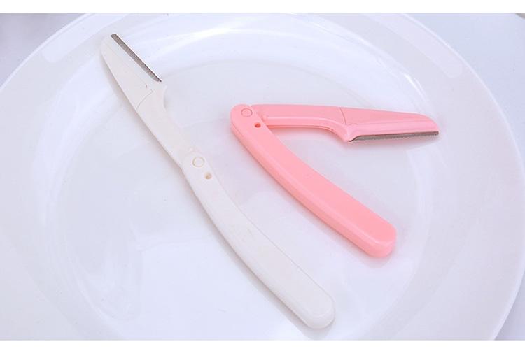 Yousha Eyebrow Razor Shaper Reusable Foldable Facial Hair Remover Dermaplaning Blades For Face Eyebrow Trimmer YX111