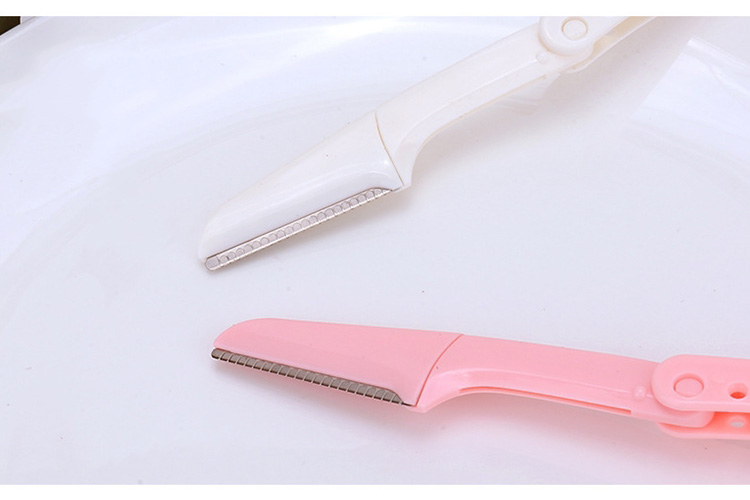 Yousha Eyebrow Razor Shaper Reusable Foldable Facial Hair Remover Dermaplaning Blades For Face Eyebrow Trimmer YX111