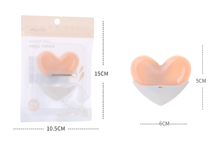 Yousha Latest Design Heart-Shaped Safty Eye Brow Shaver Stainless Steel Blade Mini Plastic Facial Eyebrow Razor For Lady YX121