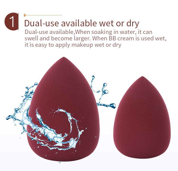 Custom Logo Makeup Latex Free Sponge Blender Cosmetic Foundation Puff Soft Beauty Cosmetic Makeup Sponge Egg MDL051