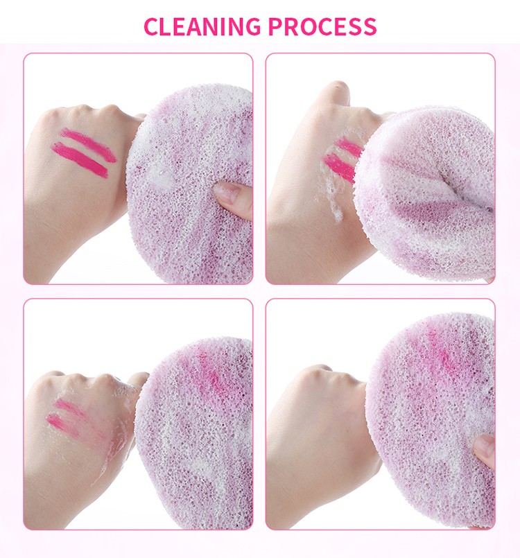Maiduola New Style Marble Texture 2pcs/set 20T Face Clean Sponges Makeup Remover Facial Cleansing Sponge MDL100