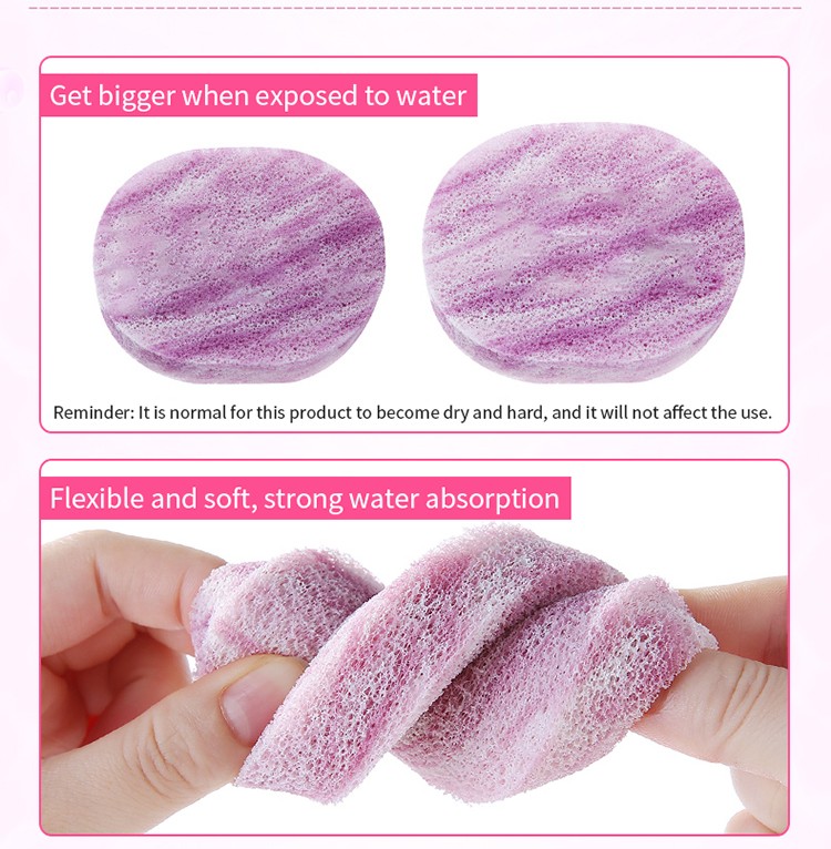 Maiduola New Style Marble Texture 2pcs/set 20T Face Clean Sponges Makeup Remover Facial Cleansing Sponge MDL100