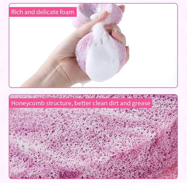 Maiduola New Style Marble Texture 2pcs/set 20T Face Clean Sponges Makeup Remover Facial Cleansing Sponge MDL100