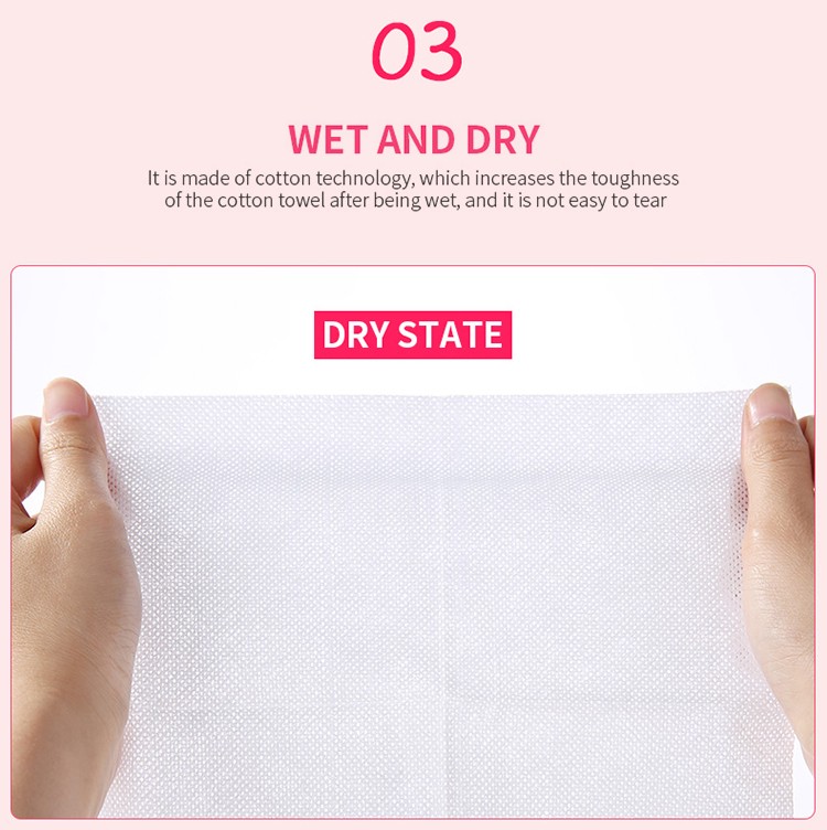 Disposable Cotton Towel Facial Textured face Cleansing Towel