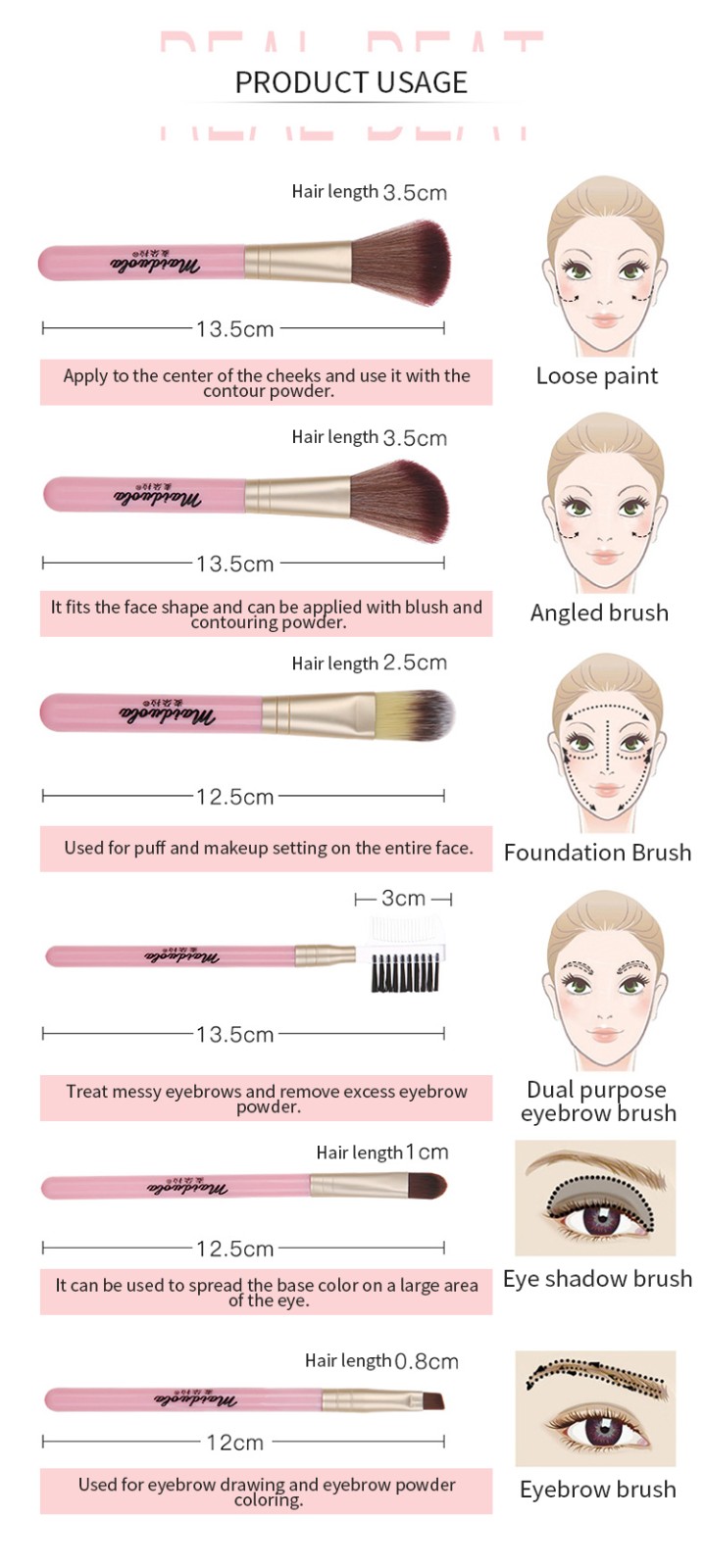 Brush Make Set Up Luxury Makeup Brush Set Kit Wholesale Private Label Foundation Cosmetic Makeup Brushes