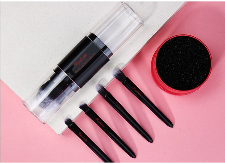 5 piece cosmetic makeup brush set  professional custom private label makeup brushes wholesale cosmetic tools