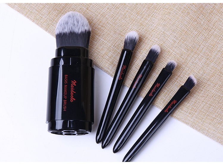 5 piece cosmetic makeup brush set  professional custom private label makeup brushes wholesale cosmetic tools