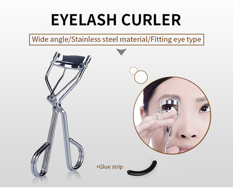 wholesale new mini eyelash curler private label custom logo makeup tool eye lash curler MDL450