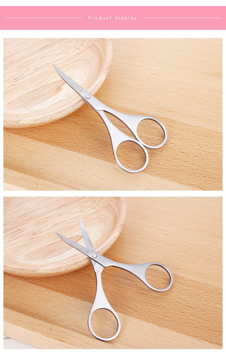 stainless steel sharp beauty scissors customized safety makeup scissors MDL501