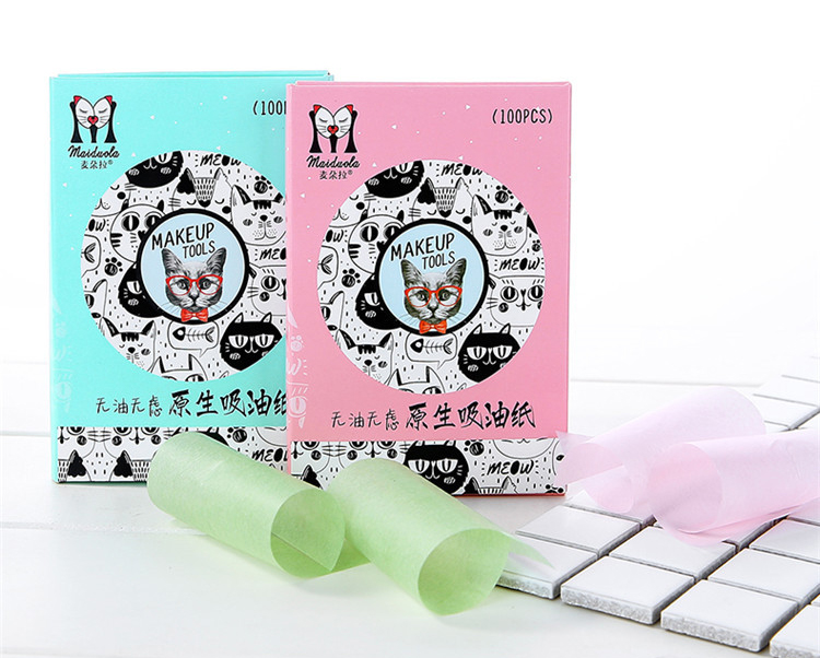 Private label natural Facial Oil Blotting Paper Personal oil blotting paper tissue MDL650