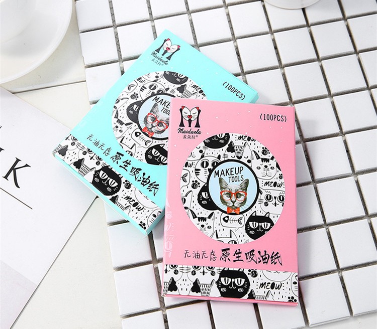 Private label natural Facial Oil Blotting Paper Personal oil blotting paper tissue MDL650