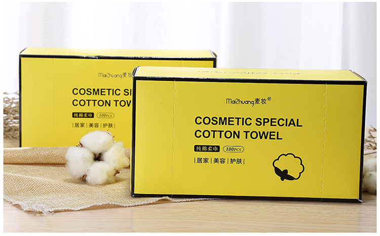 100% Face Cotton Pad Make Up Disposable Square Organic Makeup Remover Cotton Pads Z056