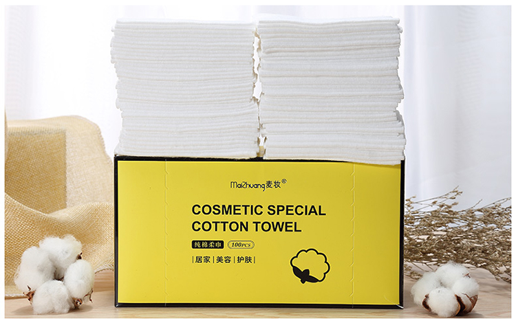 100% Face Cotton Pad Make Up Disposable Square Organic Makeup Remover Cotton Pads Z056