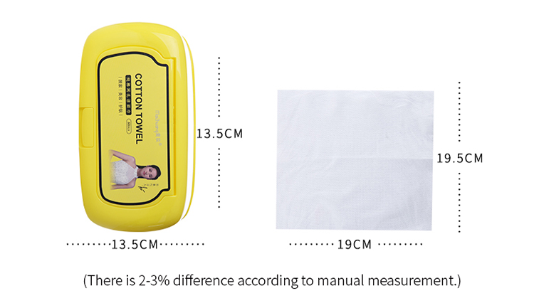 organic disposable face towel 100% cotton facial cleansing towel Z058