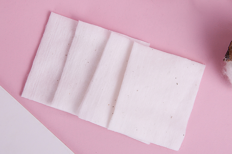 160pcs Square Organic Cotton Pads Makeup Remover Disposable Facial Cotton Pads Z063
