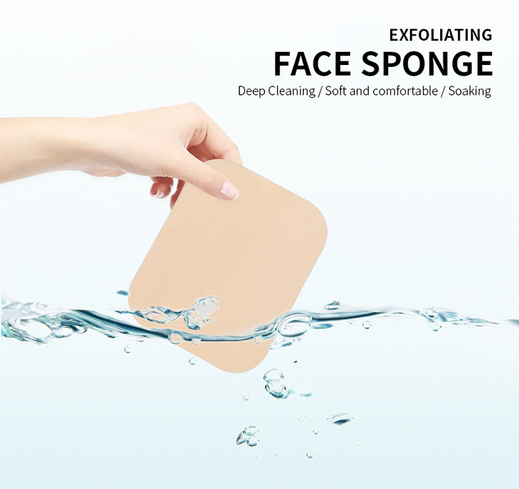 Natural Microfiber Facial Clean Sponge 2 Piece Cleaning Sponge Face Z310