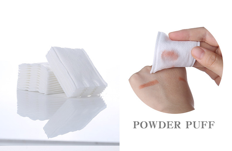 Bulk 200pcs Disposable facial cosmetic makeup remove cotton pads with 2 different sides M003