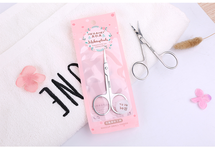 Yousha Wholesale Small Makeup Scissor Eyelashes Remover portable Facial Trimmer Nose Hair remover Face Eyebrow Scissors M751