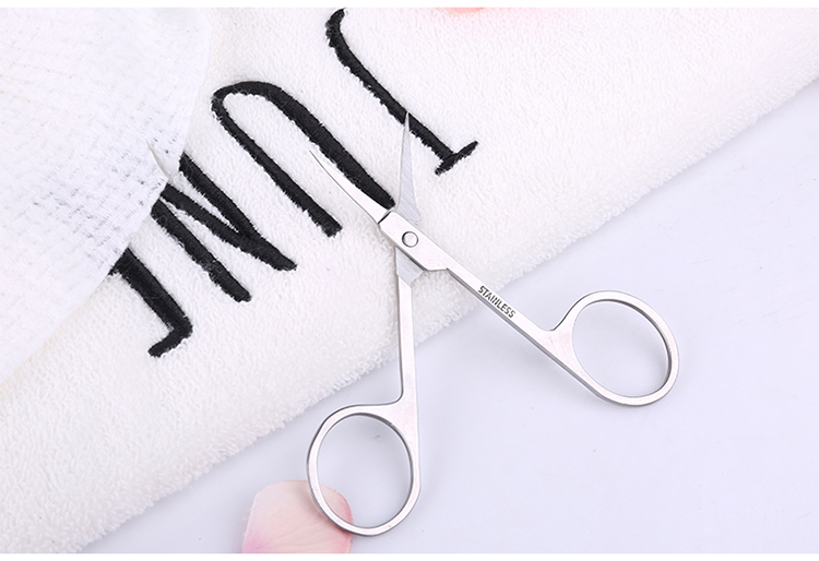 Yousha Wholesale Small Makeup Scissor Eyelashes Remover portable Facial Trimmer Nose Hair remover Face Eyebrow Scissors M751