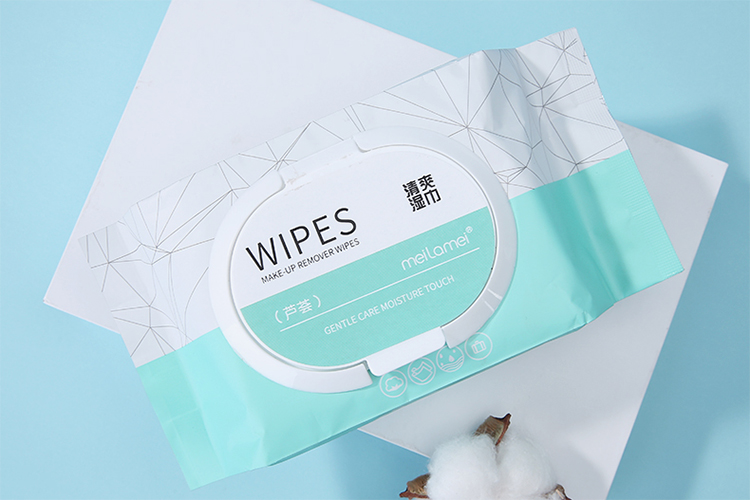 Lameila China manufacturer face wet wipes tissue aloe best selling 80pcs facial beauty makeup remover wet wipe MLM-SJ008