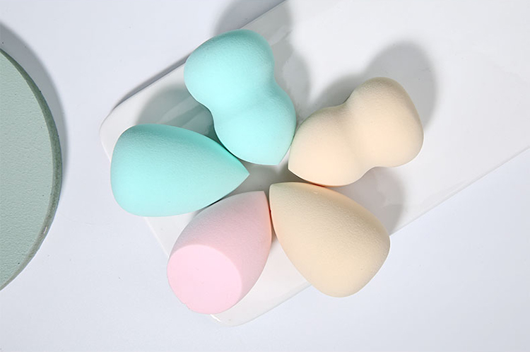 2pcs custom makeup sponge packaging shape create your own yellow dye free jumbo makeup sponge MLM-E038