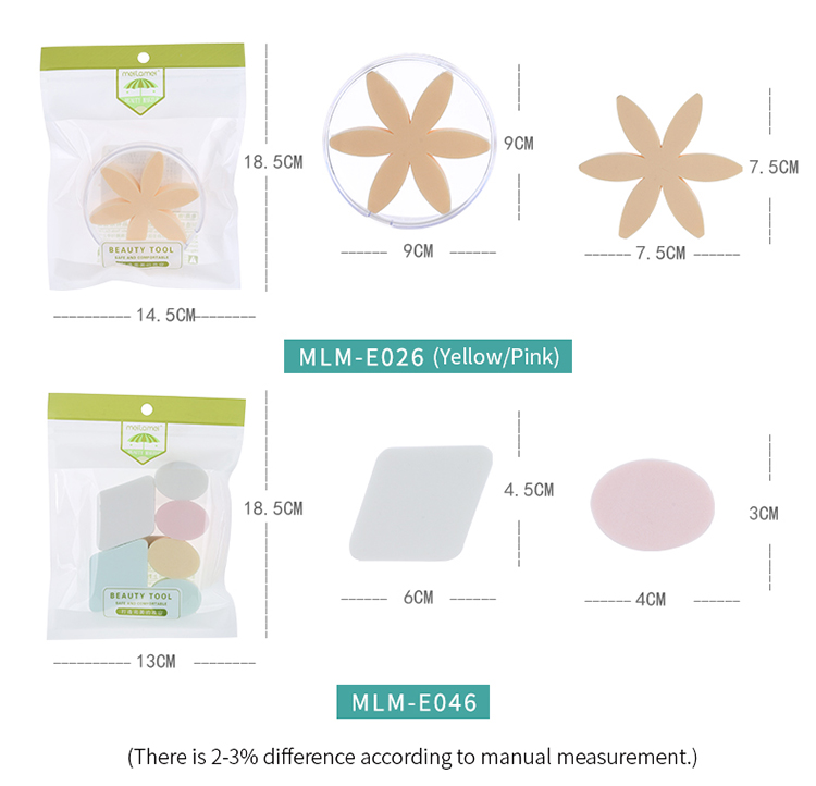 Beauty Makeup Tools Extra Soft Microfiber Cosmetic Face Sponge Makeup Sets MLM-E026