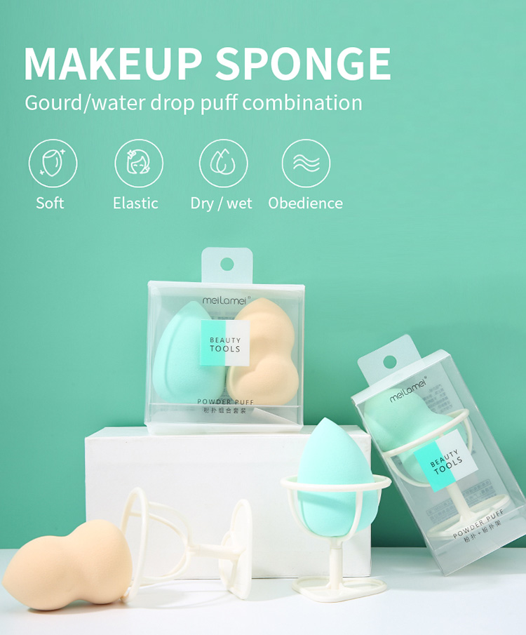 Lady Soft Makeup Sponge Big Gourd Drop Type Packaging Makeup Sponge E524
