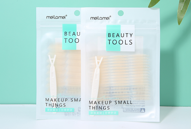 Meilamei Makeup Tools 96pairs Mesh Double Sided Adhesive Double Eyelid Stickers Tape For Eyes MLM-J500