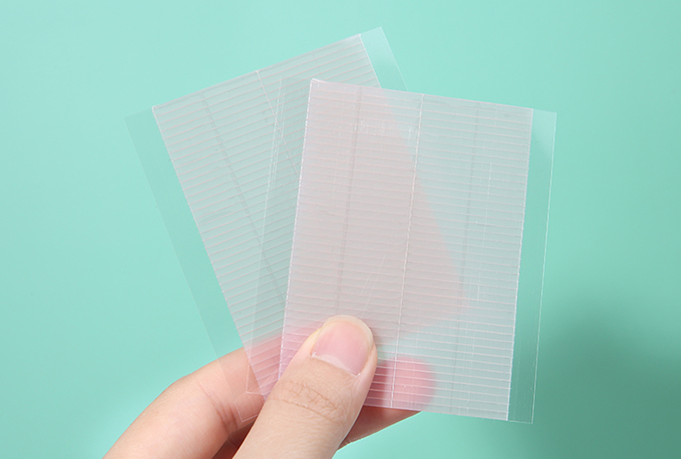 Private Label Eyelid Stickers 80pcs Invicible Fiber Double Eyelid Tape Sticker Strip MLM-J509