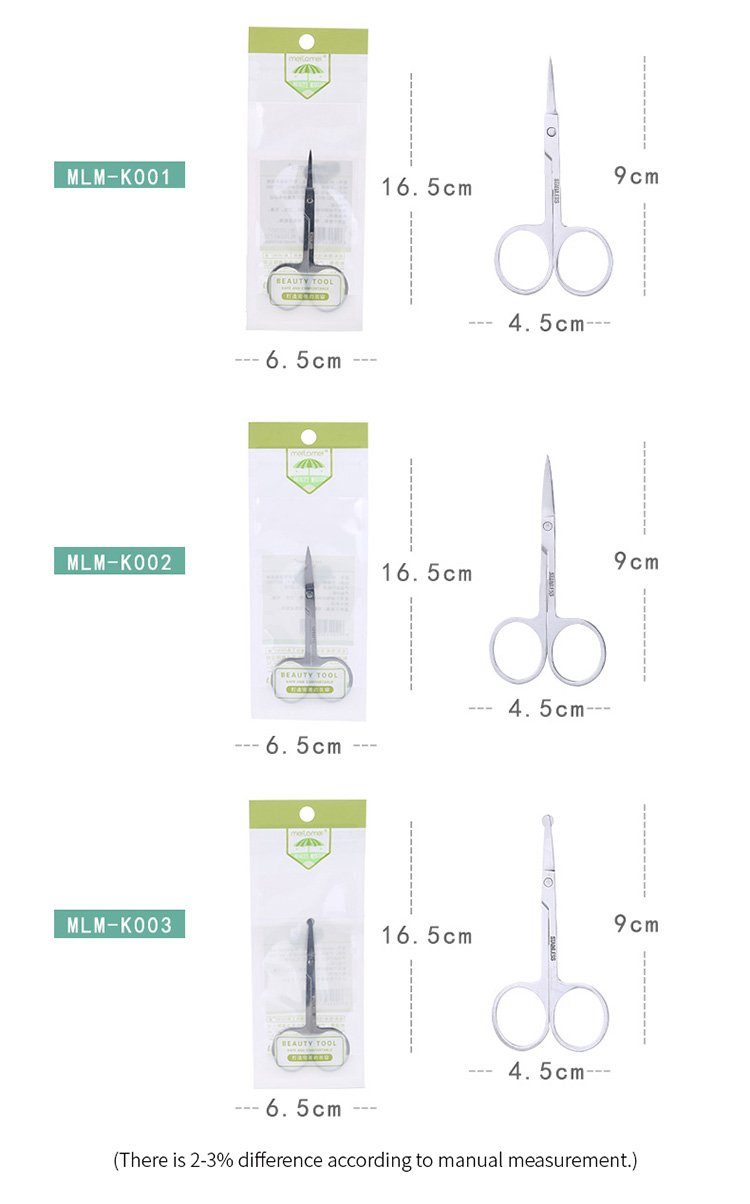 Beauty Care Custom Stainless Steel Mini Beauty Scissors Tools MLM-K001