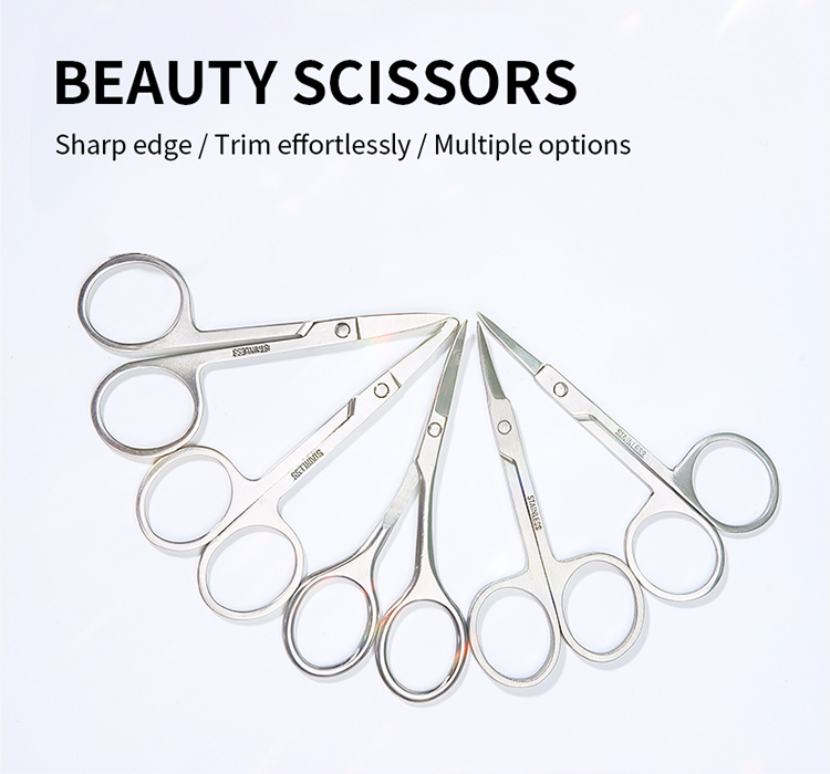 Sharp Small Eyebrow Cutting Scissors Nail Stainless Steel Beauty Scissors MLM-K007