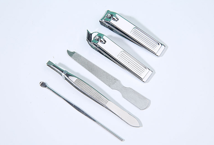 Meilamei 5 PCS Wholesale Nail Makeup Tools Professional Stainless Steel Manicure Set MLM-K506/MLM-K509