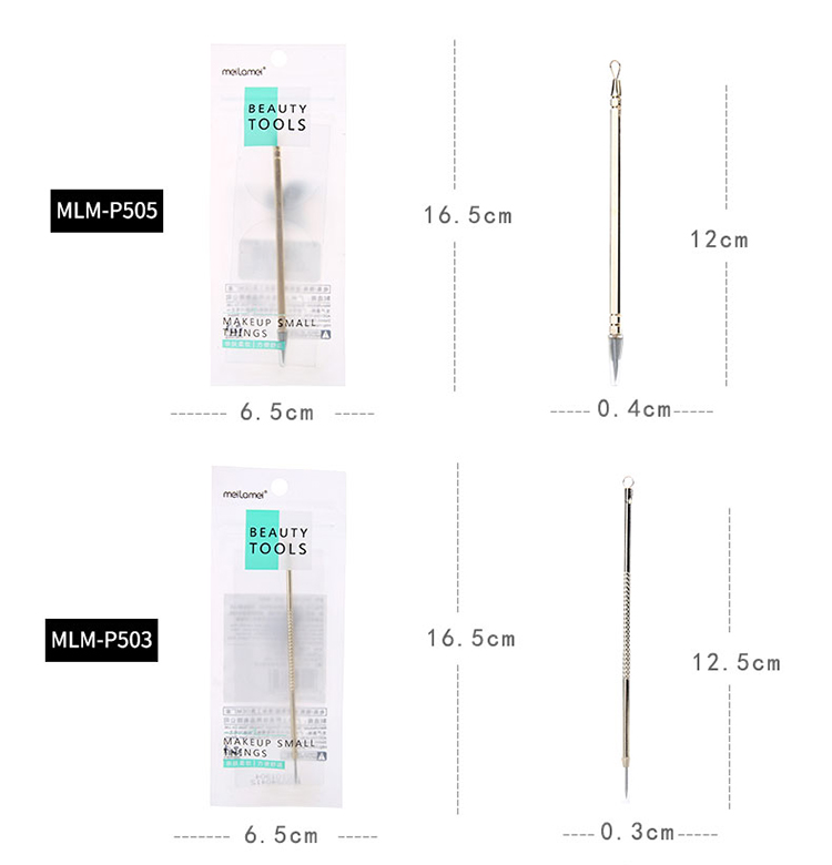 Beauty skin care acne removal tools wholesale custom OEM gold sliver blackhead remover acne needle MLM-P500