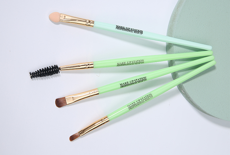 Custom Makeup Brushes Green Lip Brush Eye Shadow Stick Single Eye Shadow Brush MLM-Y001