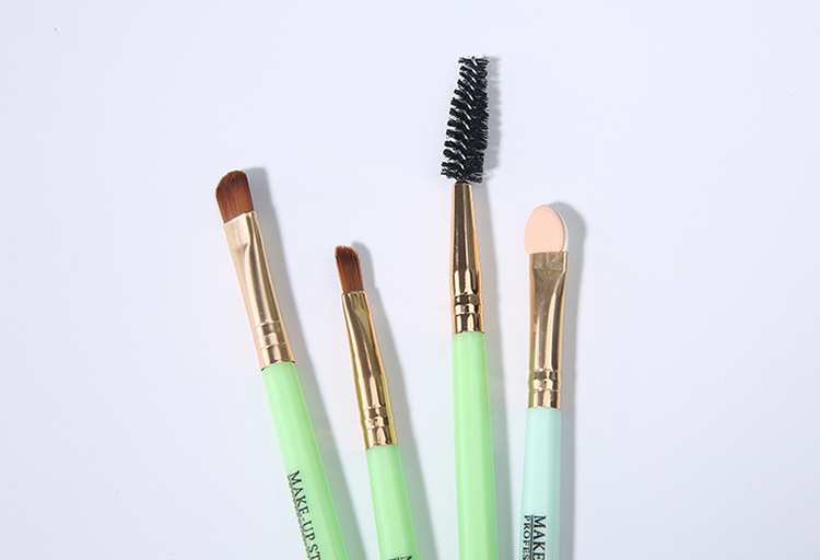 Custom Makeup Brushes Green Lip Brush Eye Shadow Stick Single Eye Shadow Brush MLM-Y001