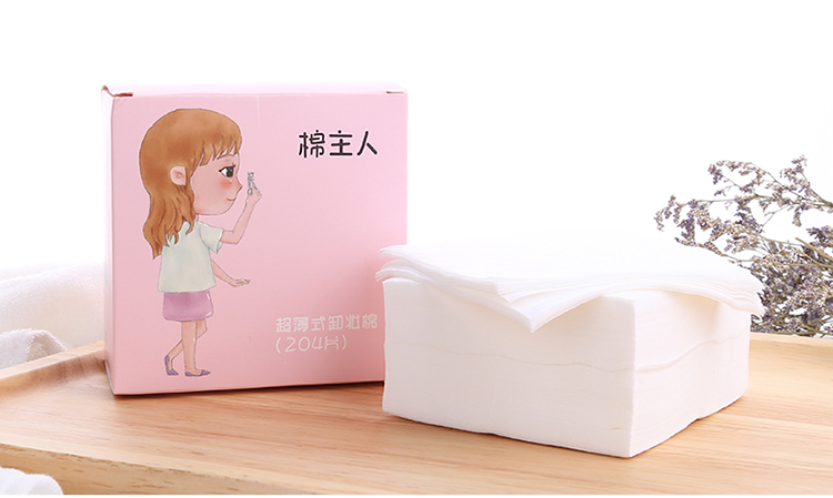 Cotton Master Factory Wholesale 204 PCS Thin Face Clean Pads Makeup Remove Cotton Pad MZR002