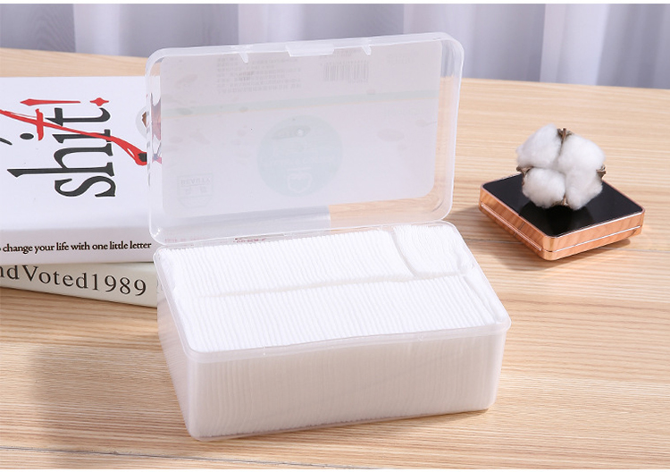 Niaowu Custom label facial cotton pad makeup removal 800pcs thin cosmetic disposable face makeup remover cotton pads N812