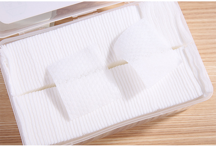 Niaowu Custom label facial cotton pad makeup removal 800pcs thin cosmetic disposable face makeup remover cotton pads N812