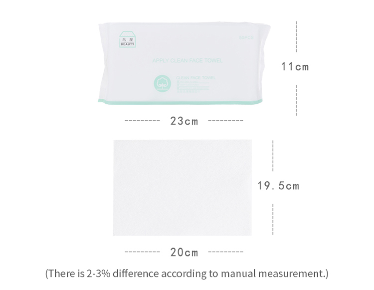 Niaowu extraction type 50 pieces thin save water disposable makeup remover cotton pad facial cleanser N819