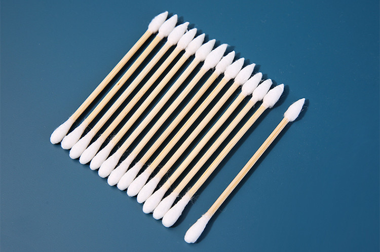 Niaowu Good Quality 300pcs Pack Cotton Swabs Bamboo Cotton Swabs Full Double-headed Pointed Tip Round Head Bamboo Stick N854
